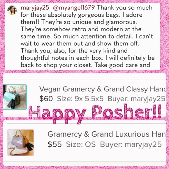 Luxurious Vegan Leather Aqua handbag - Picture 9 of 15